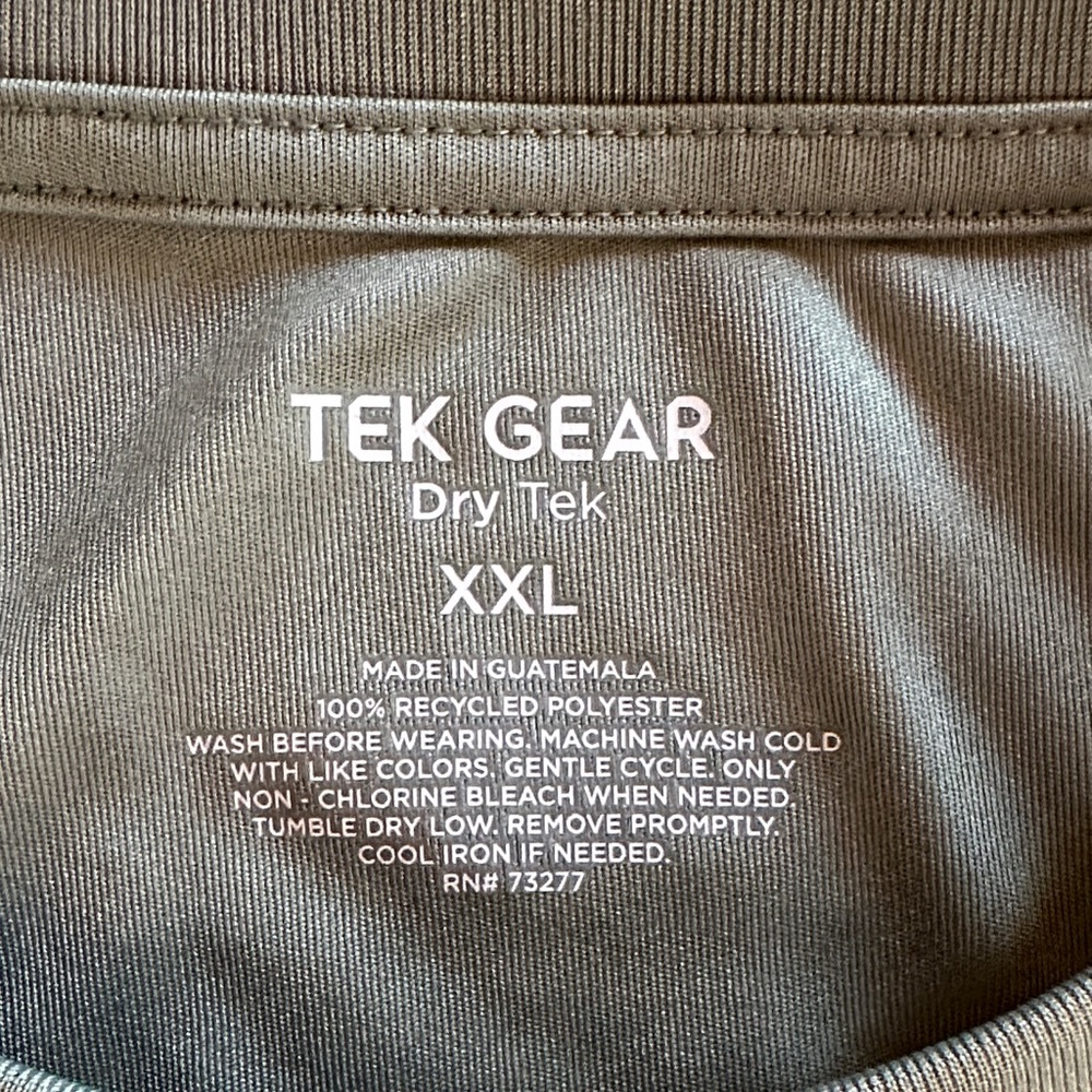 Tek Gear Olive Short Sleeve Tee - Picture 3 of 3